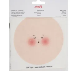 Gesicht auf Trikotstoff "Marty"
