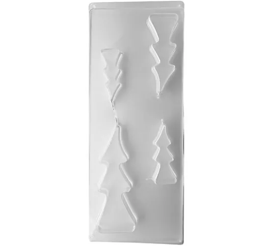 Gießform "4 Tannenbäume", ca. 8-16 cm