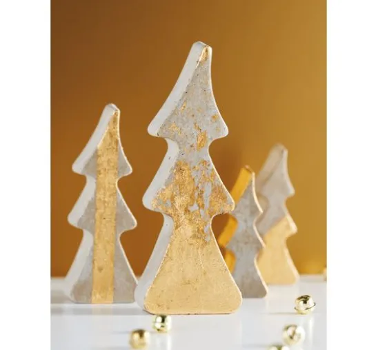 Gießform "4 Tannenbäume", ca. 8-16 cm