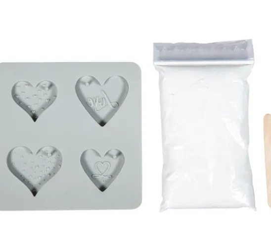 Gieß-Set Anhänger "Love", 4 Motive