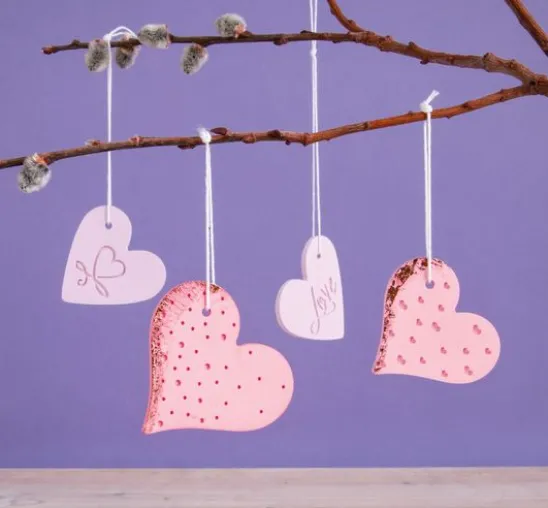 Gieß-Set Anhänger "Love", 4 Motive