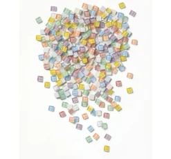 Glas-Mosaiksteine Mix, farbig sortiert