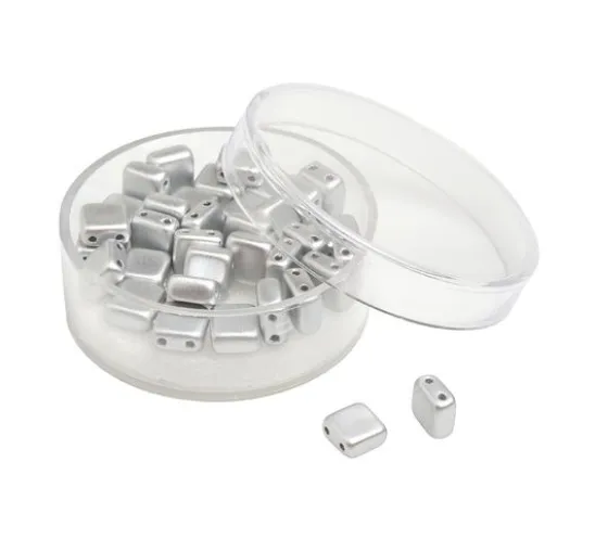 Glasperle "Quadratisch", 35 Stück