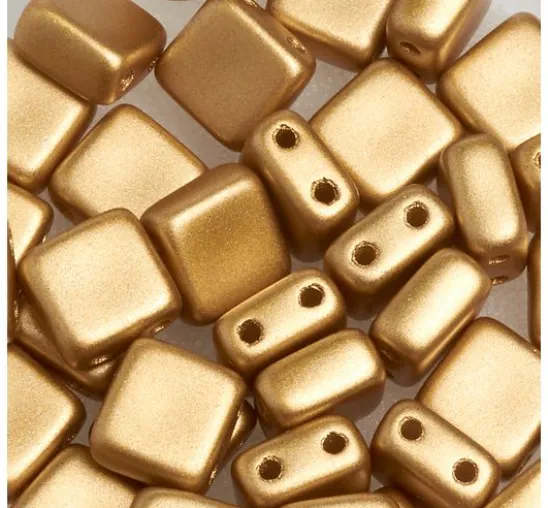 Glasperle "Quadratisch", 35 Stück
