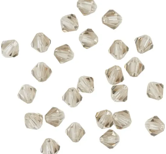 Glasschliffglitzerperlen, 4 mm