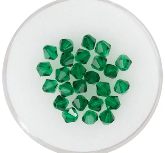 Glasschliffglitzerperlen, 4 mm