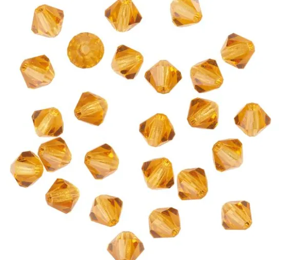 Glasschliffglitzerperlen, 4 mm