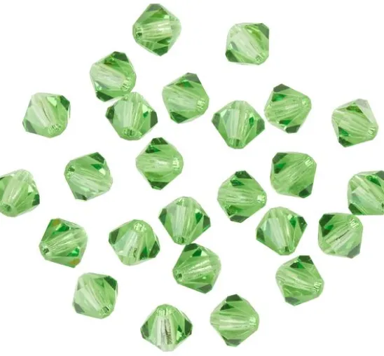 Glasschliffglitzerperlen, 4 mm