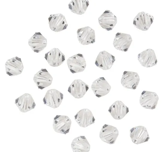 Glasschliffglitzerperlen, 4 mm