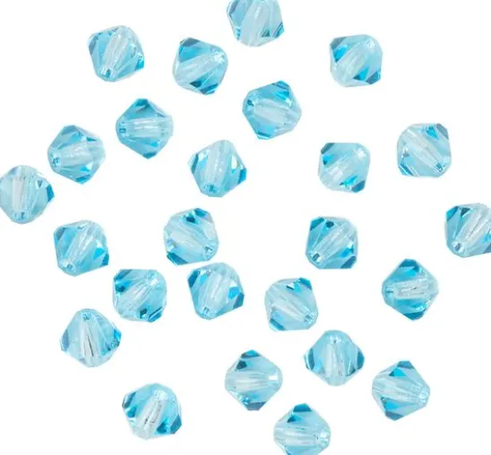 Glasschliffglitzerperlen, 4 mm