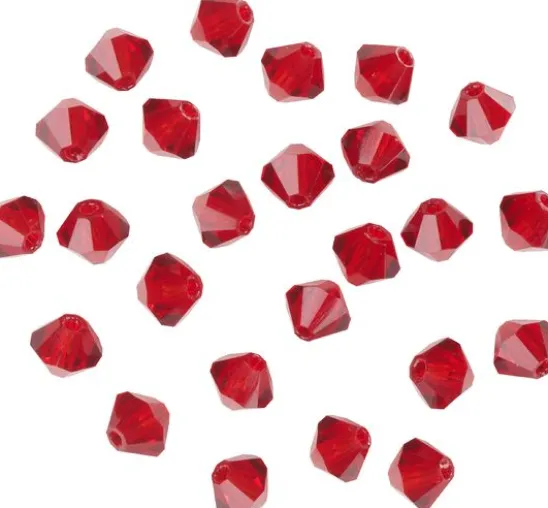 Glasschliffglitzerperlen, 4 mm