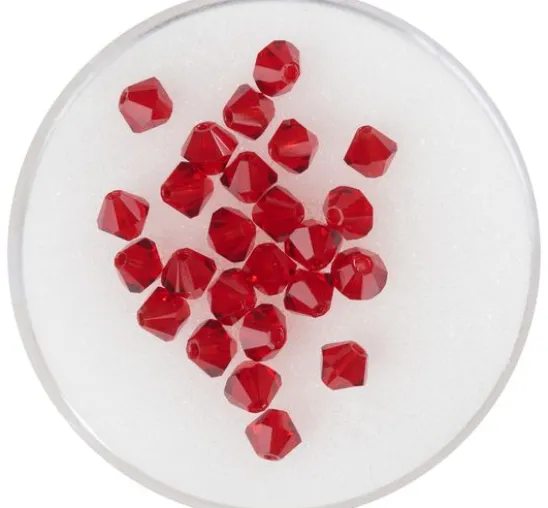 Glasschliffglitzerperlen, 4 mm
