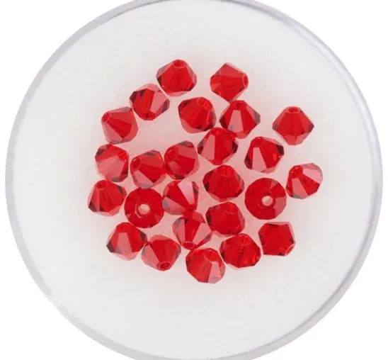 Glasschliffglitzerperlen, 4 mm