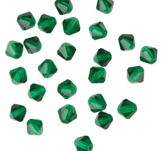 Glasschliffglitzerperlen, 4 mm
