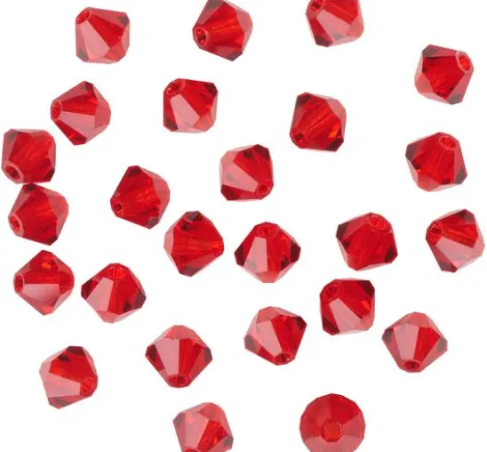 Glasschliffglitzerperlen, 4 mm
