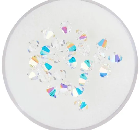 Glasschliffglitzerperlen, 4 mm