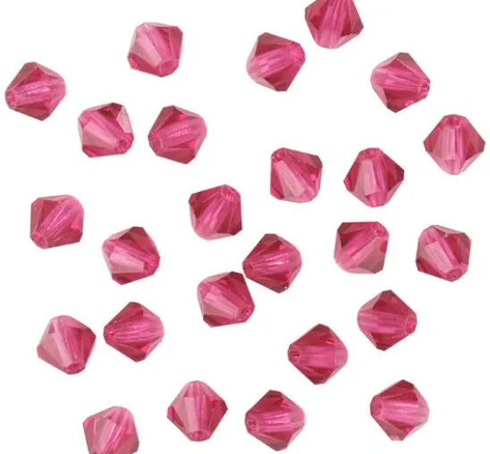Glasschliffglitzerperlen, 4 mm