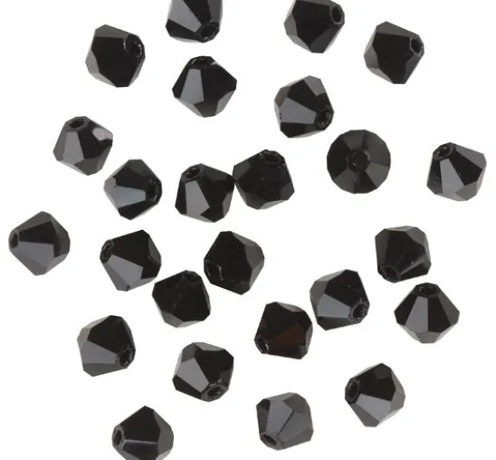 Glasschliffglitzerperlen, 4 mm