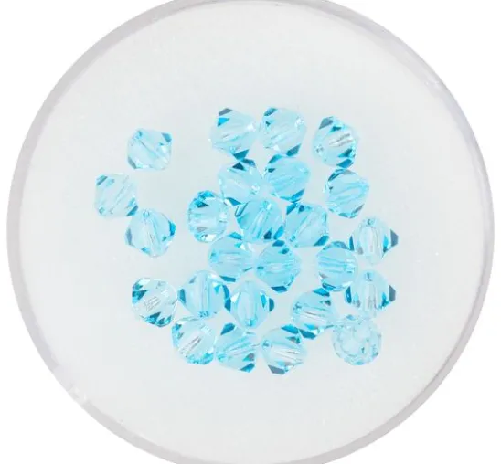 Glasschliffglitzerperlen, 4 mm