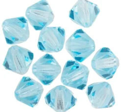Glasschliffglitzerperlen, 6 mm