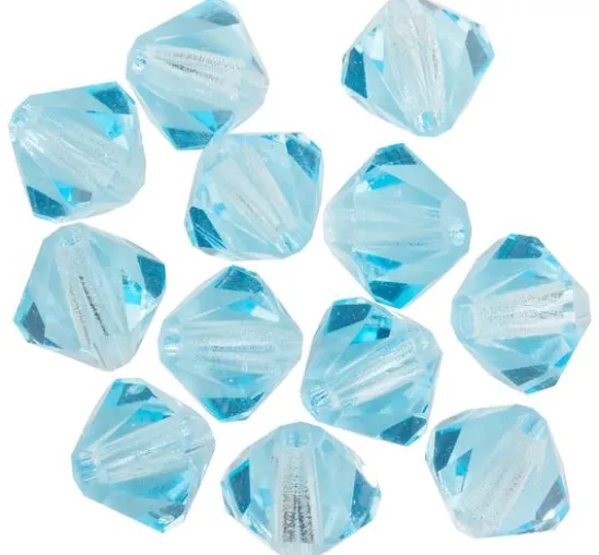 Glasschliffglitzerperlen, 6 mm