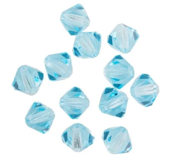 Glasschliffglitzerperlen, 6 mm