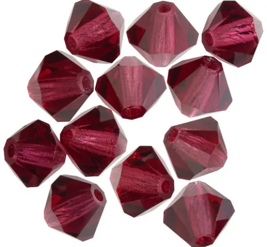 Glasschliffglitzerperlen, 6 mm