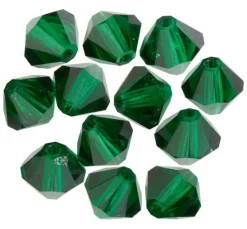 Glasschliffglitzerperlen, 6 mm