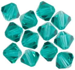 Glasschliffglitzerperlen, 6 mm