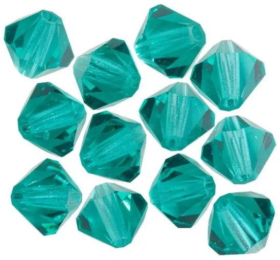 Glasschliffglitzerperlen, 6 mm