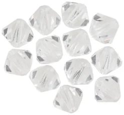 Glasschliffglitzerperlen, 6 mm