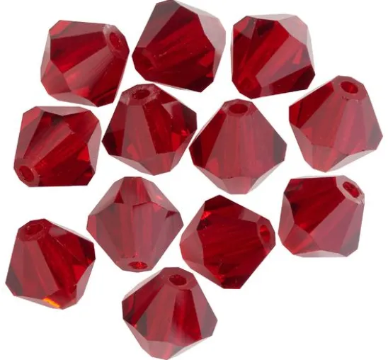 Glasschliffglitzerperlen, 6 mm