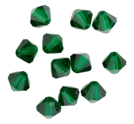Glasschliffglitzerperlen, 6 mm