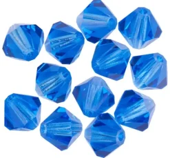 Glasschliffglitzerperlen, 6 mm