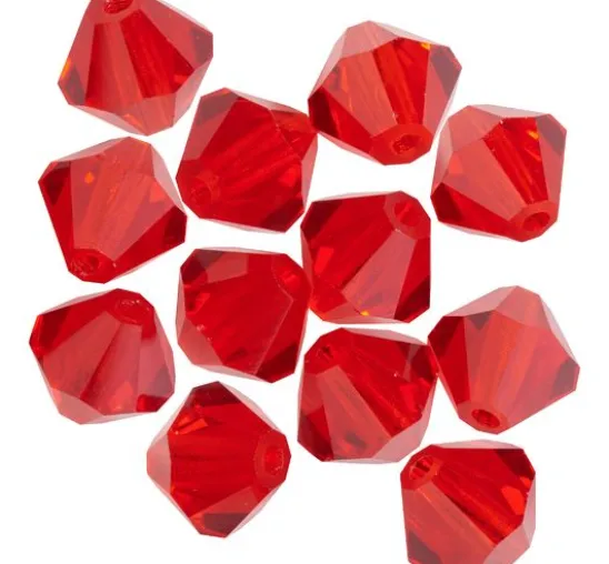 Glasschliffglitzerperlen, 6 mm