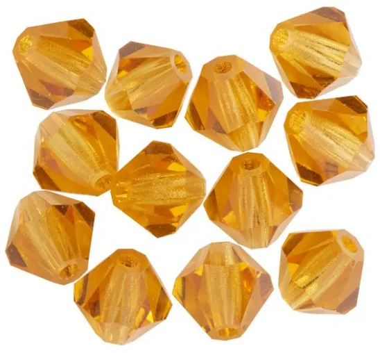 Glasschliffglitzerperlen, 6 mm