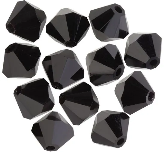 Glasschliffglitzerperlen, 6 mm