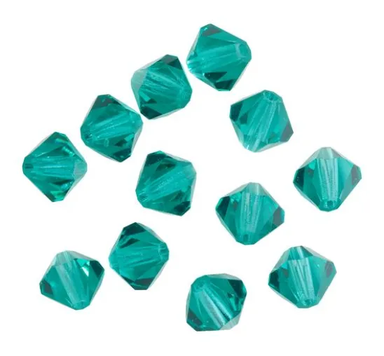 Glasschliffglitzerperlen, 6 mm