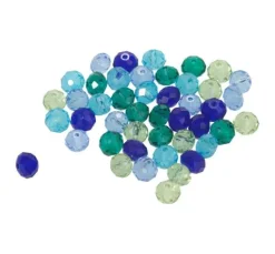 Glasschliffperlen, 8 mm, 45 Stück