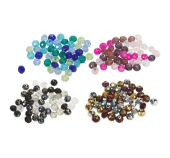 Glasschliffperlen, 8 mm, 45 Stück