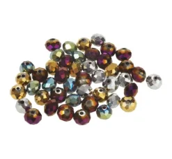 Glasschliffperlen, 8 mm, 45 Stück