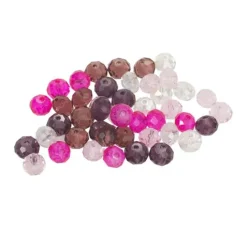 Glasschliffperlen, 8 mm, 45 Stück