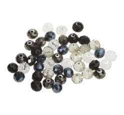 Glasschliffperlen, 8 mm, 45 Stück