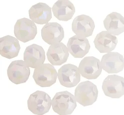 Glasschliffperle Rund, 6 mm