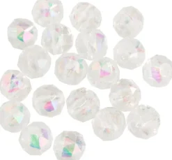 Glasschliffperle Rund, 6 mm