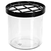 Glasvase mit Steckgitter