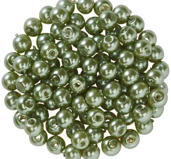 Glaswachsperlen, Ø 4 mm, 100 Stück