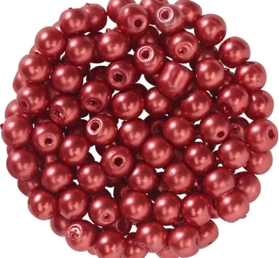 Glaswachsperlen, Ø 4 mm, 100 Stück