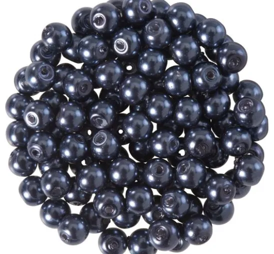 Glaswachsperlen, Ø 4 mm, 100 Stück