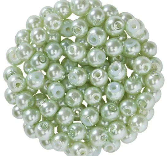 Glaswachsperlen, Ø 4 mm, 100 Stück
